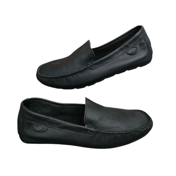 Sperry Top-Sider Wave Driving Loafers Mens Size 11.5 Wide Shoes Black Leather - Picture 2 of 10